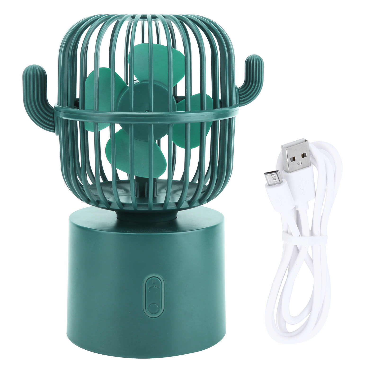 Wiederaufladbarer Usb-tischventilator, 3 Geschwindigkeitsstufen, Tragbar Für Reisen Und Büro, Umweltfreundlich
