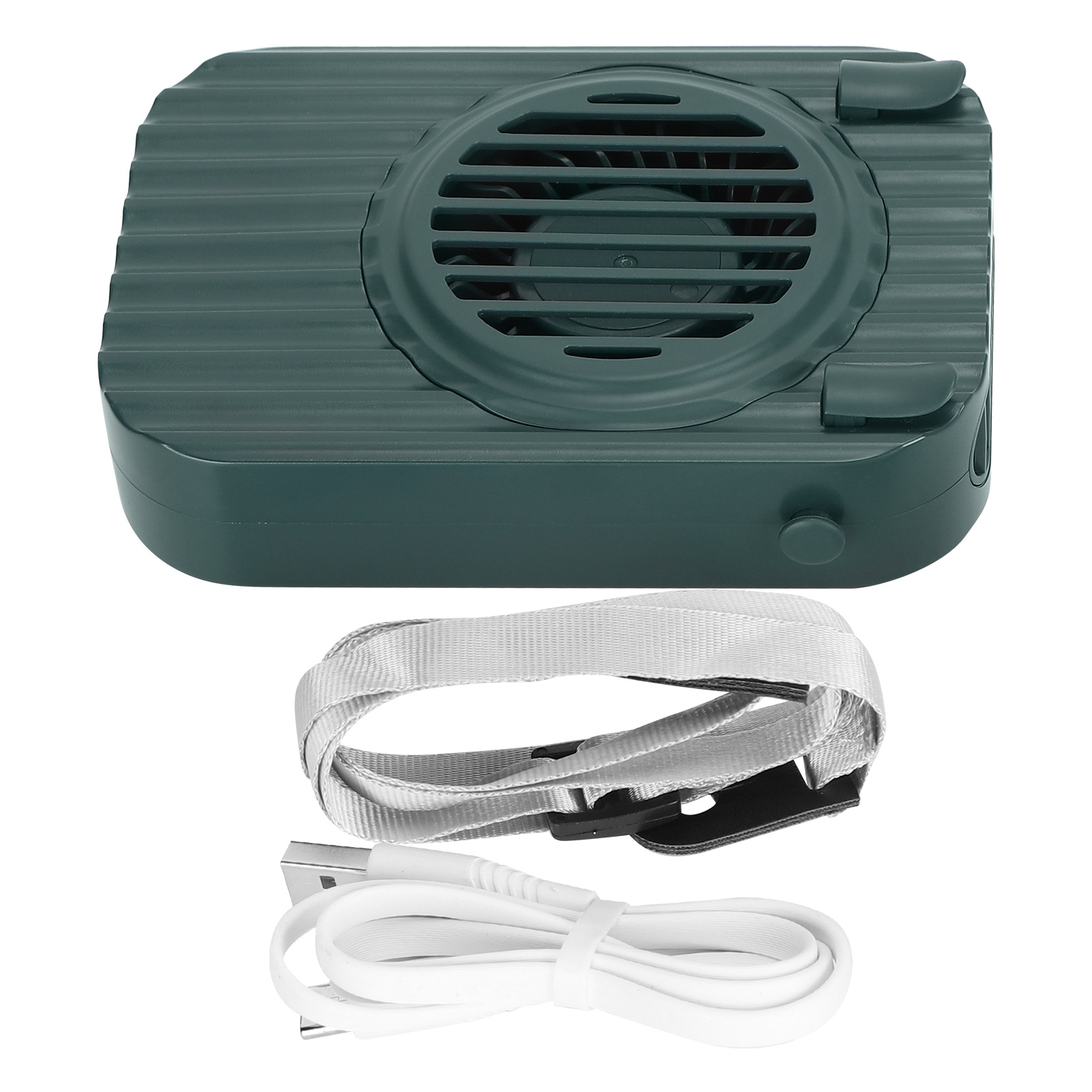 Tragbarer, Per Usb Aufladbarer Nackenventilator, 3 Geschwindigkeitsstufen, Freihändig, Umweltfreundlich, Leicht Und Praktisch