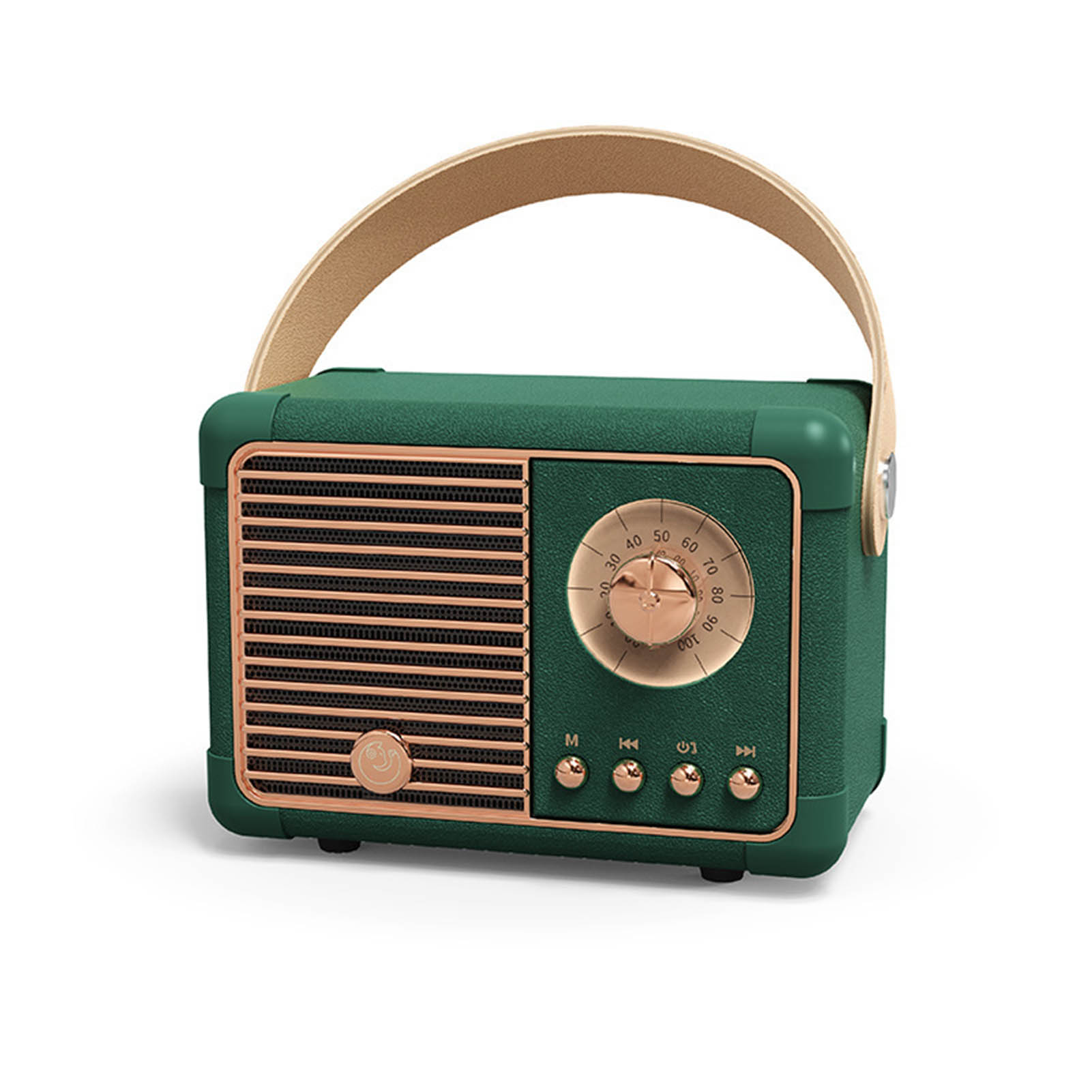 Kompakter, Tragbarer Bluetooth-lautsprecher Mit Multifunktionalem Hifi-stereo-sound, Retro-design Und Umweltfreundlichem Akku