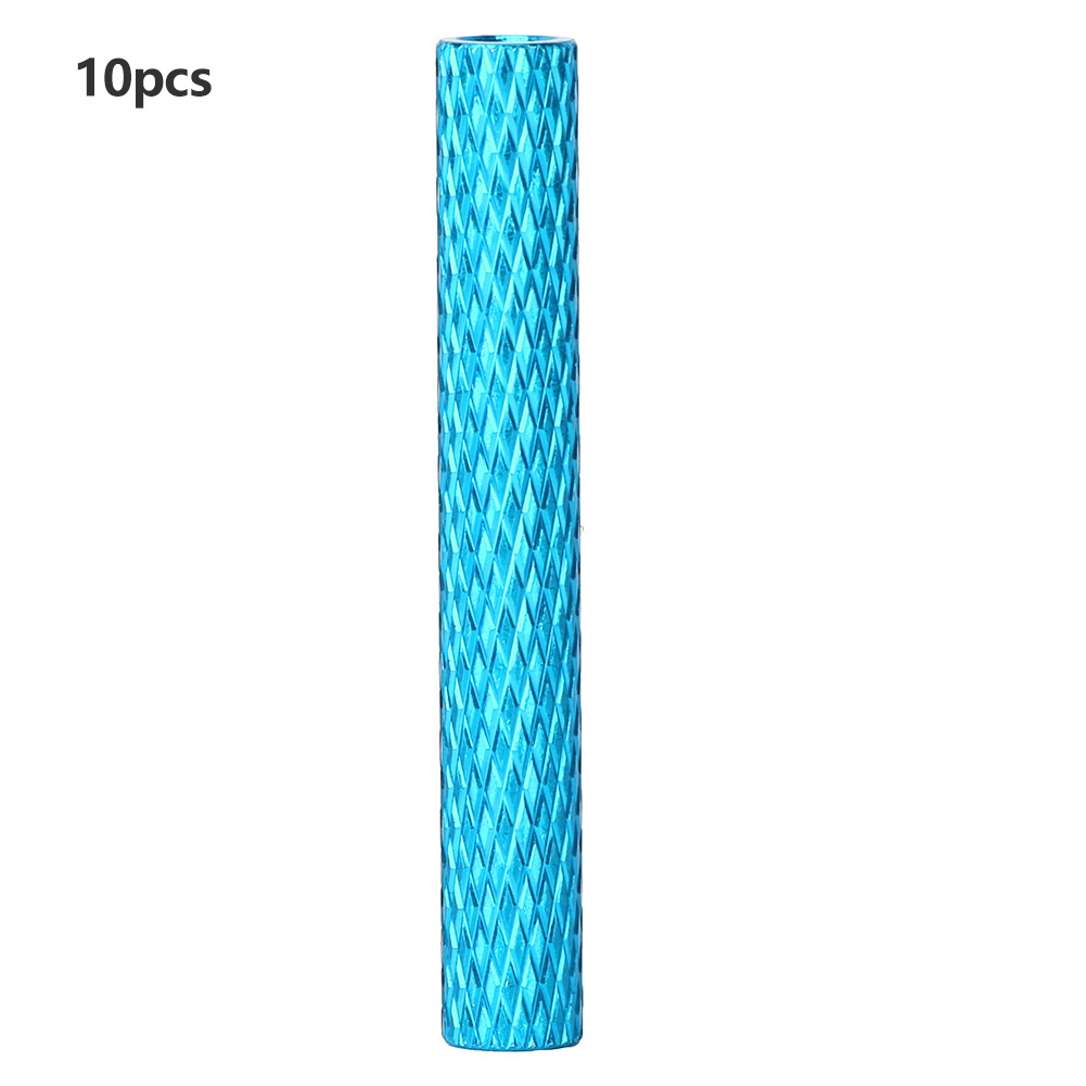 10 Stück M3x35mm Distanzstücke Mit Innengewinde Aus Hellblau Eloxierter Aluminiumlegierung