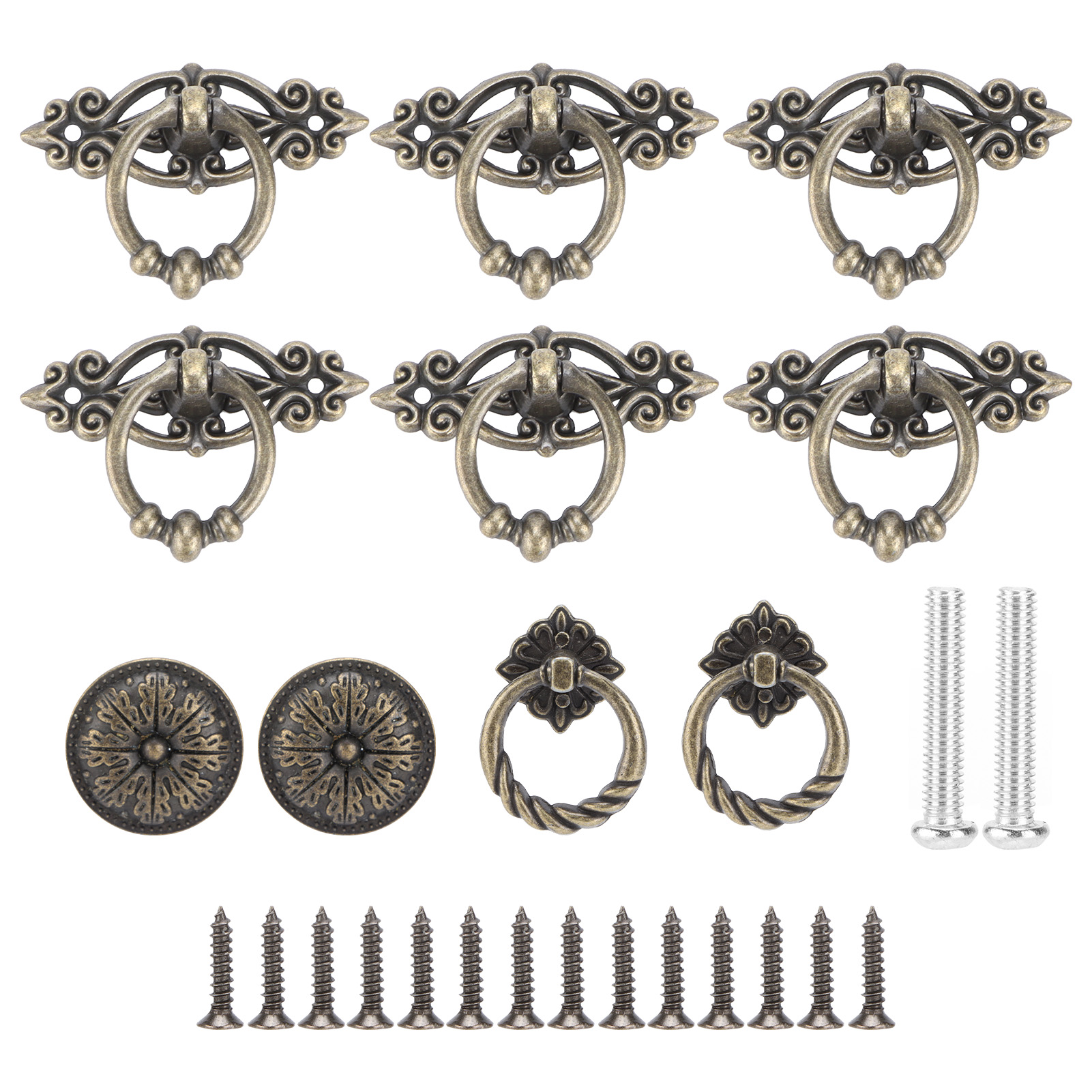 10 Schubladengriffe Von Allied, Verschiedene Retro-designs Für Küche, Bad Und Schrank