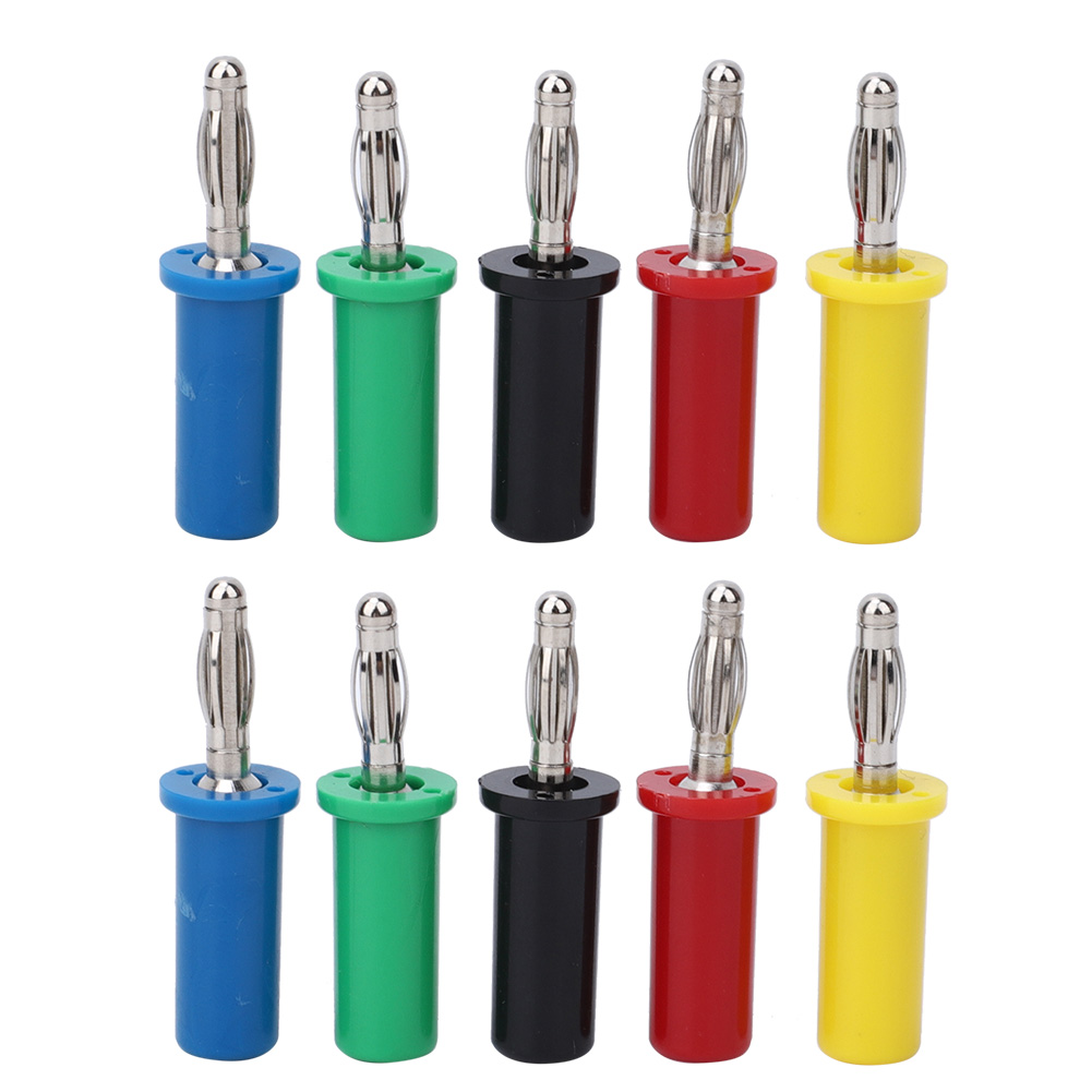 10 Stück Bananenstecker Mit Integrierter Lötstelle 4 Mm 30-60 V 32 A Für Elektrische Verkabelung
