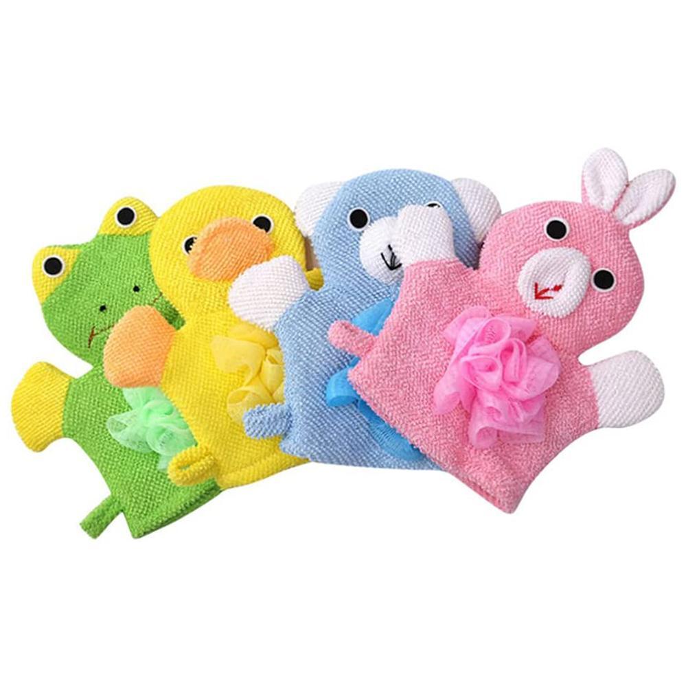 Baby-waschhandschuhe – Kinderduschhandschuhe Mit Tiermotiven Für Sanfte Reinigung Und Peeling