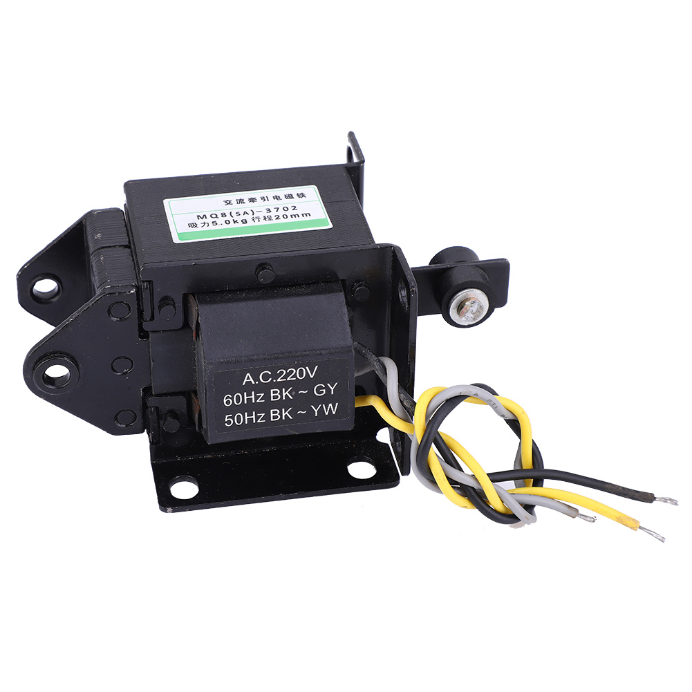 Traktionselektromagnet 220 V Ac 49 N, 20 Mm Hub, Modell Mq8(sa)-3702 Für Ac-zug-/druckantrieb
