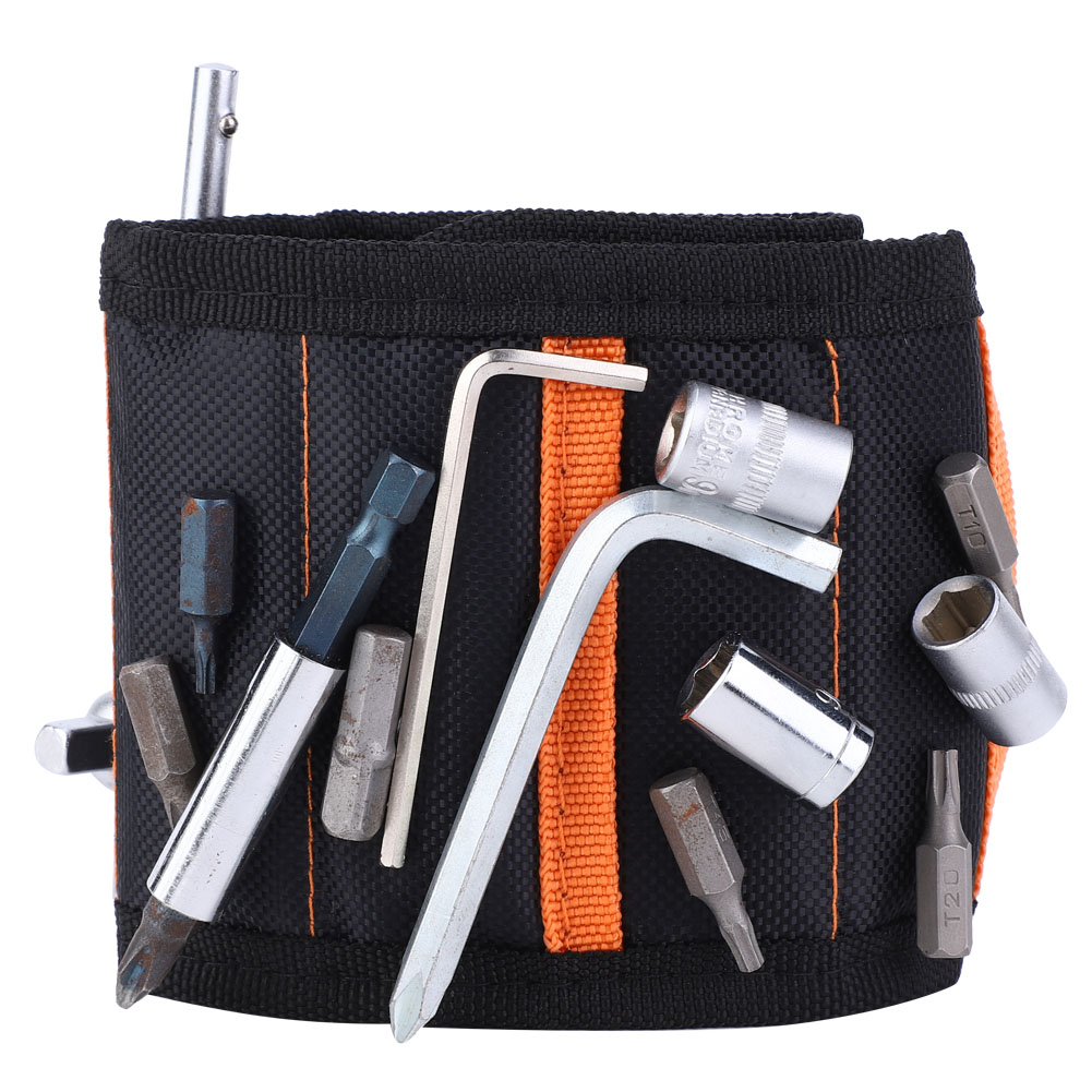 Magnetisches Werkzeugarmband Mit Tasche – Elektriker-armband Aus 1680d Oxford-gewebe
