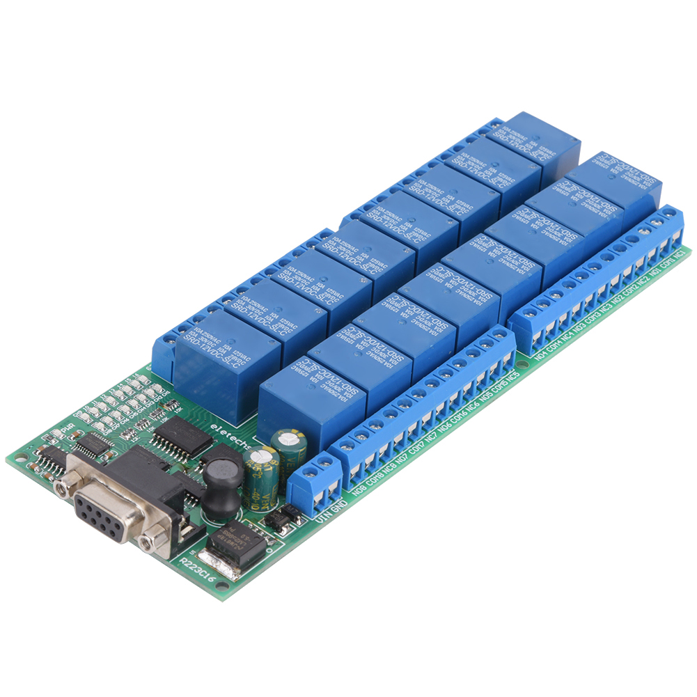 16-kanal-relaisplatine R223c16 Mit Db9-buchse Für Intelligente Automatisierung
