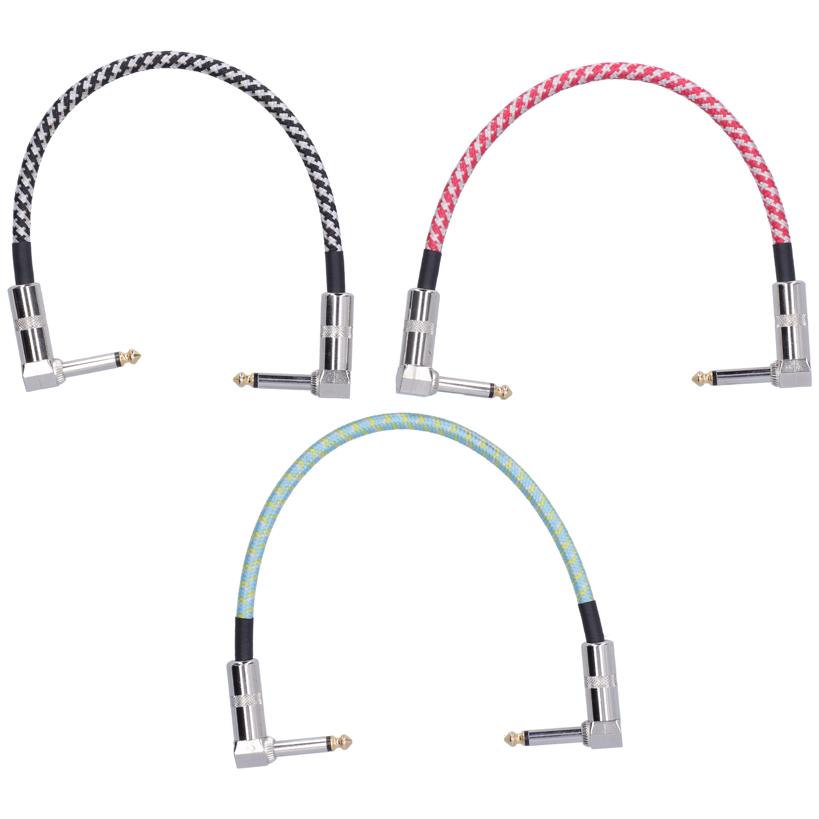 Set Mit 3 Kabeln Für Gitarreneffektpedale, Musikinstrumentenzubehör, Stecker 32 X 1,5 X 0,47 Cm