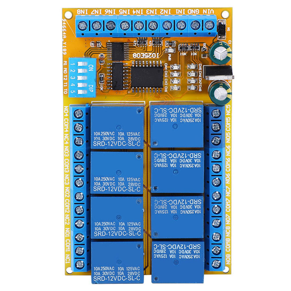 Io25e08 8-kanal-multifunktionsmodul Mit Automatischer Verriegelung, 5v/12v/24v-netzteil