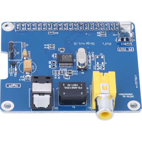 Hifi I2s/spdif-audio-erweiterungskarte Für Raspberry Pi 3/2b Mit Optischem Faserausgang