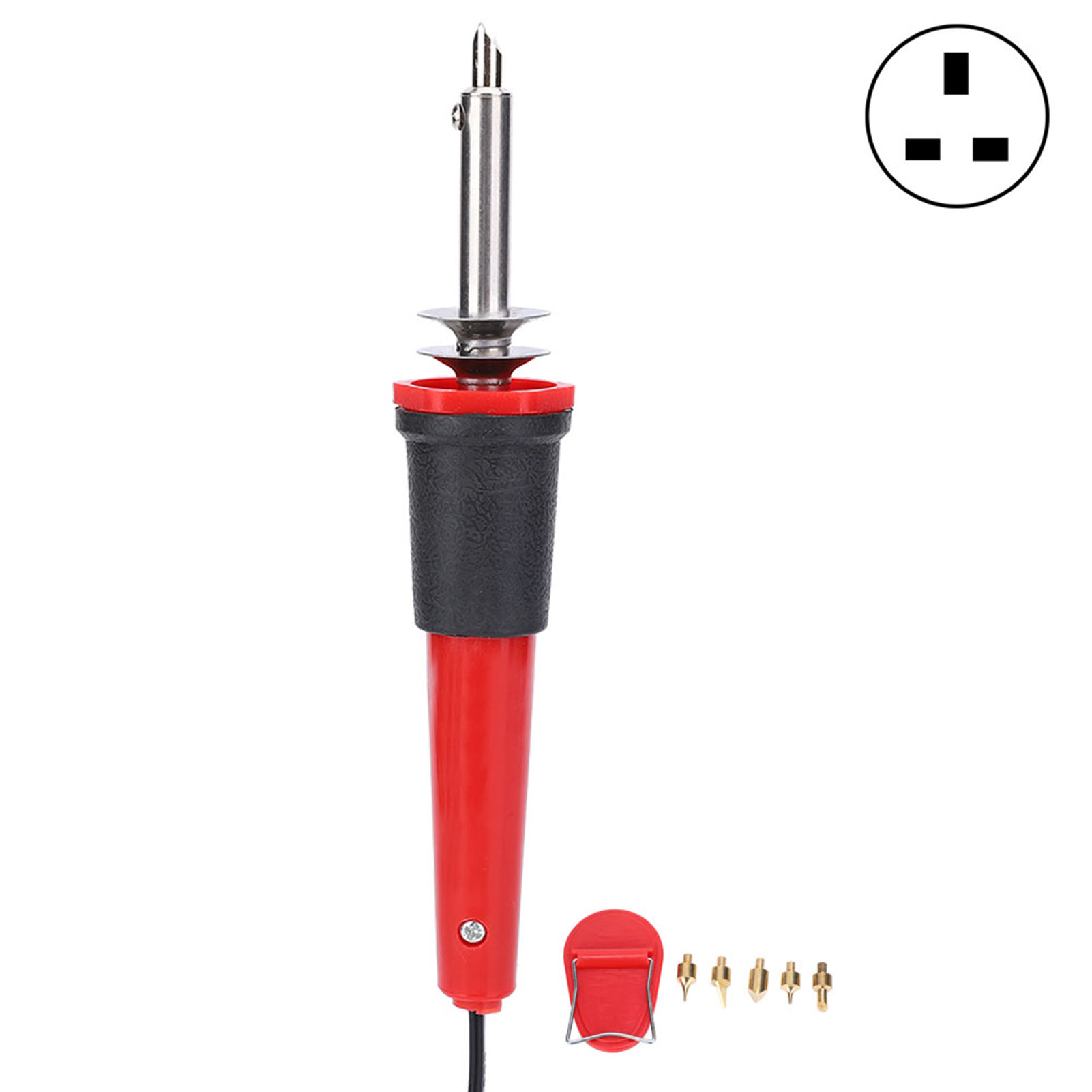 40-w-elektro-lötkolben Mit Brennkolben, Schnitz- Und Gravierwerkzeug, Uk-stecker 220 V