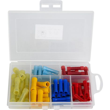 60 Stück Pvc-crimpverbinder, Isolierte Kabelhülsen Mit Aufbewahrungsbox