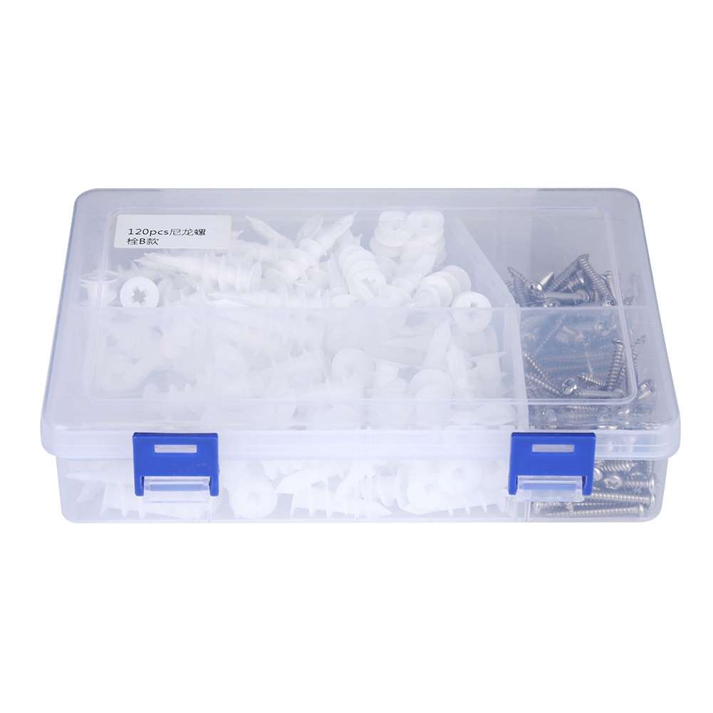 240-teiliges Set Aus Nylon- Und Edelstahl-304-spreizdübeln Und Spreizschrauben
