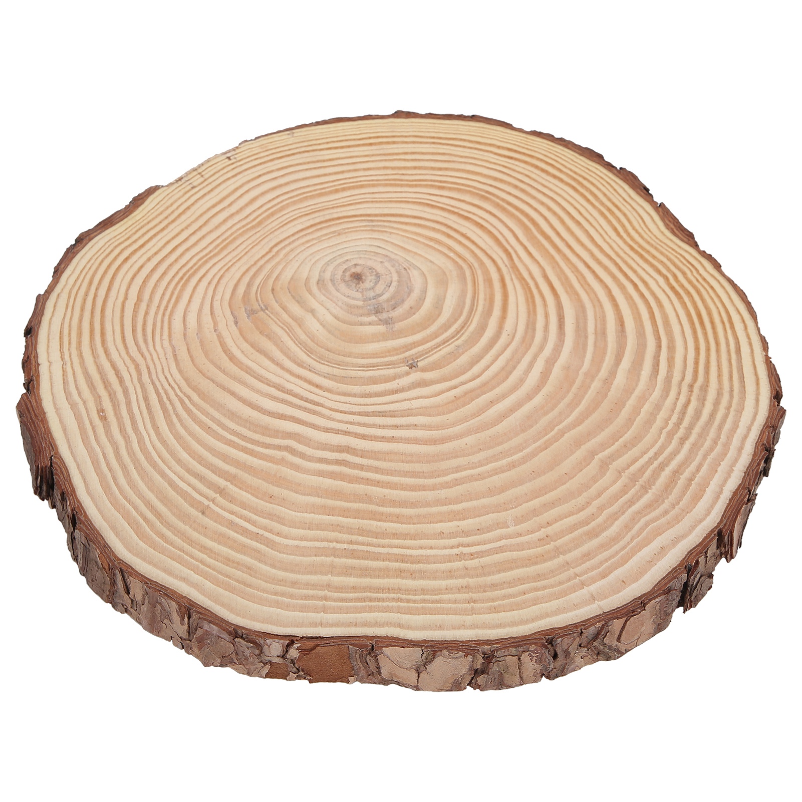 Rohe Naturholzscheiben, Holzscheiben Zur Dekoration, 22,5 X 23 Cm Mit Rinde