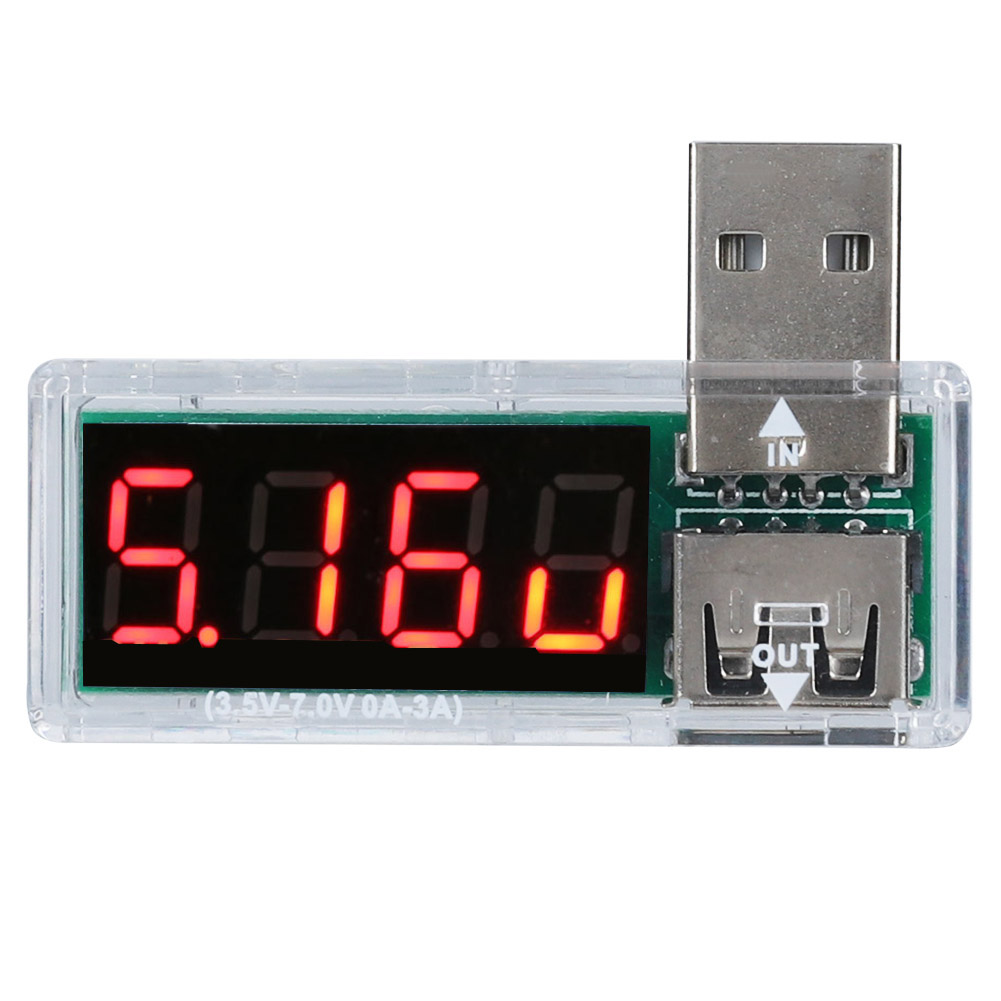 Stück Usb-strom- Und Spannungsprüfer, Voltmeter, Amperemeter, Tragbar Für Handy-ladegeräte