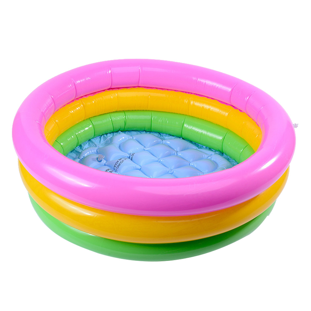 Dreischichtiger Regenbogen-sandtisch Mit Angelspiel – Aufblasbares Kinderbecken