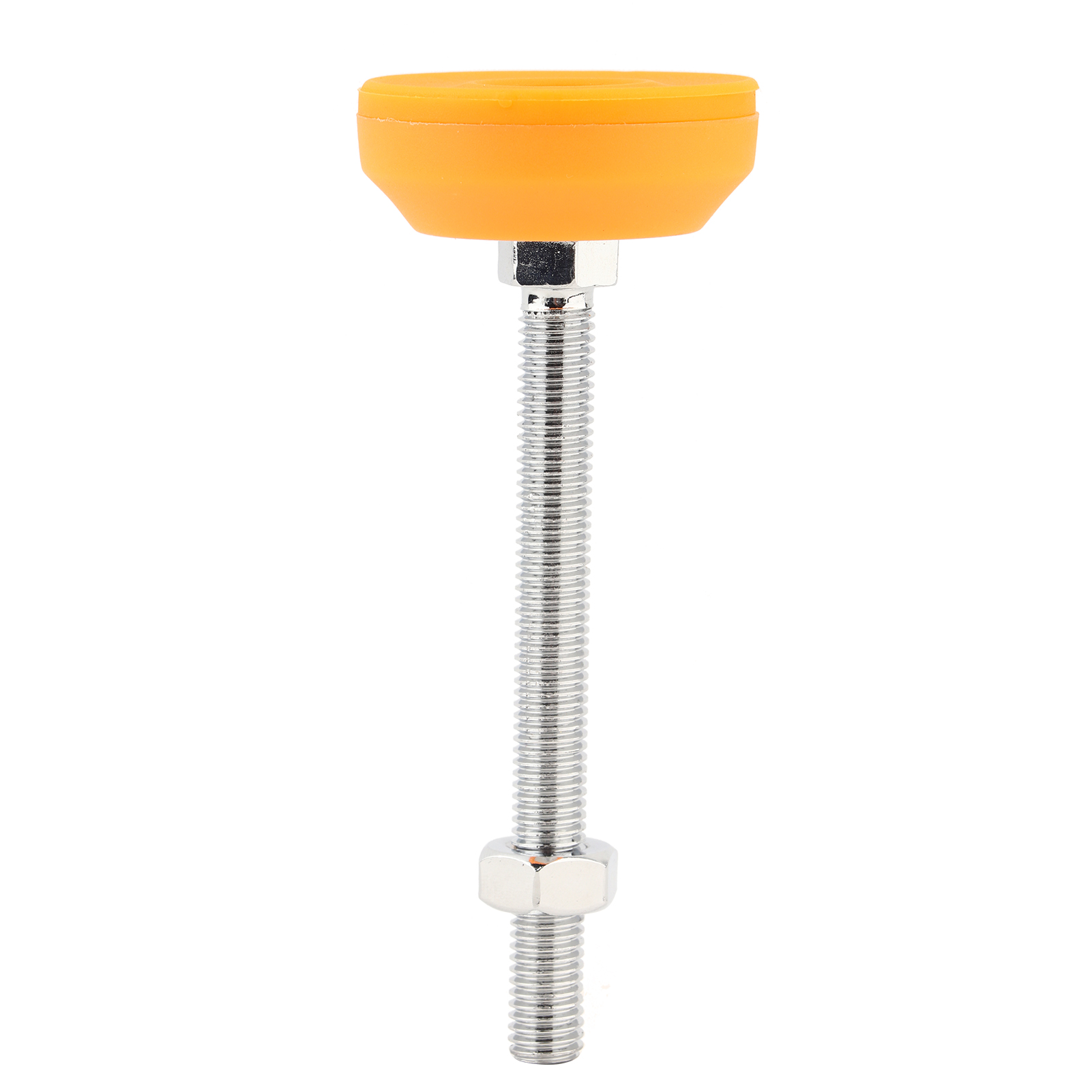 Höhenverstellbarer Mechanischer Stützfuß Aus Geschmiedetem Kohlenstoffstahl Mit Rutschfester Pvc-basis – Modell L, M10-gewinde, 100 Mm Länge