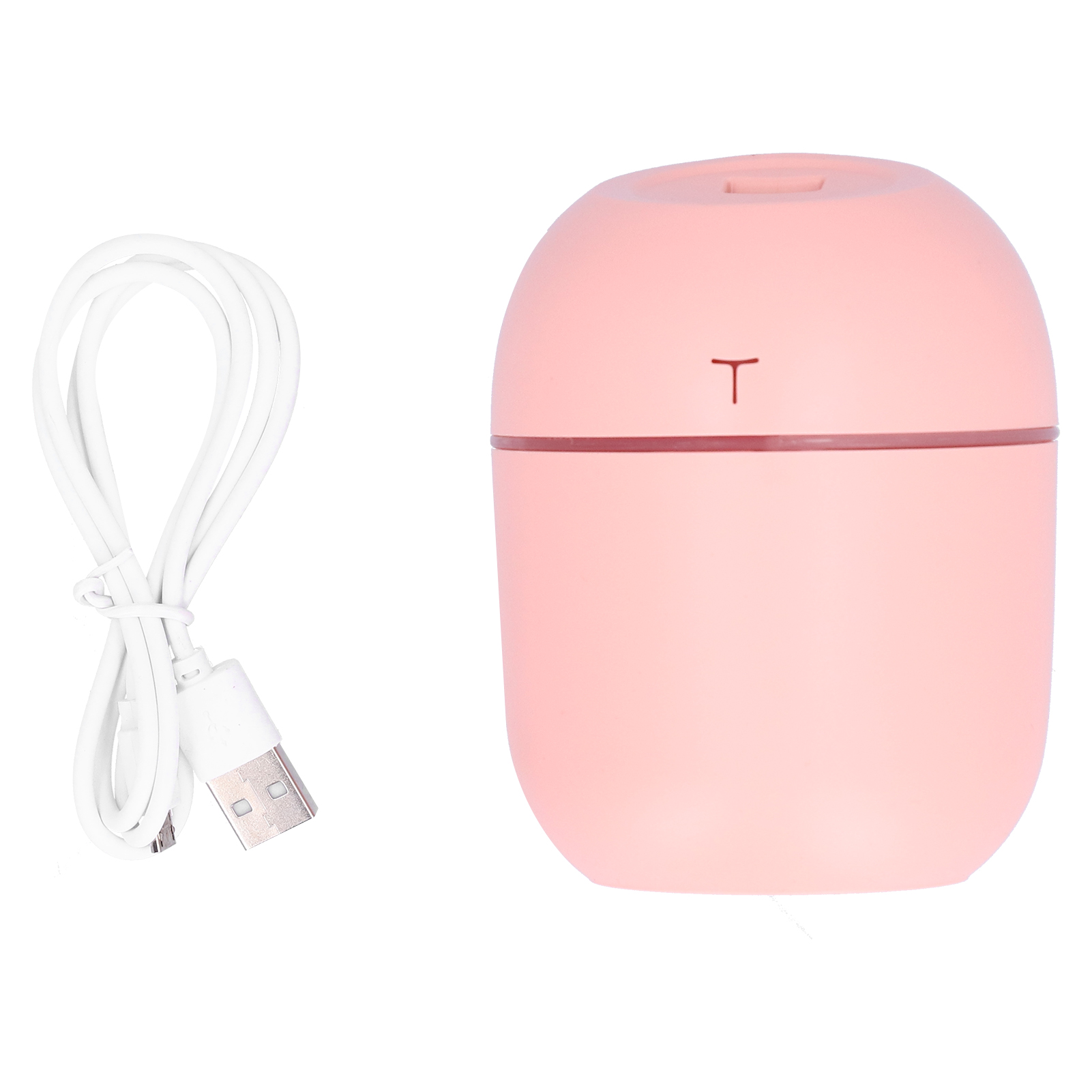 Mini-luftbefeuchter Mit Usb-anschluss, Pinkfarbenem Led-licht Für Büro Und Schlafzimmer