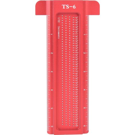 T-förmiger Anreißmesser Aus Aluminiumlegierung Für Die Holzbearbeitung, Messwerkzeug Für Schreiner Und Bohrlehre.