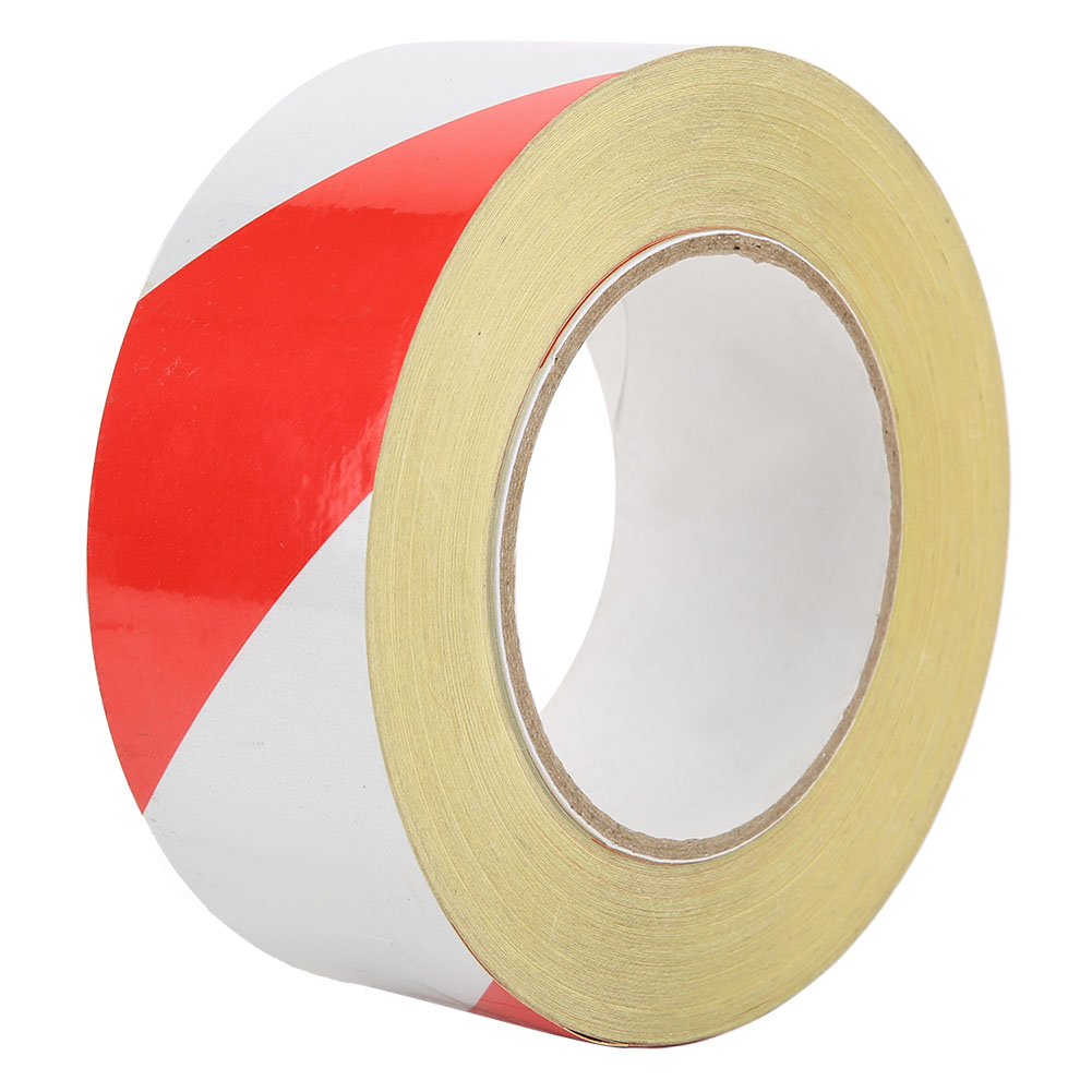 Reflektierendes Pvc-klebeband In Rot Und Weiß – 50 Mm X 46 M Sicherheitsklebeband Für Beschilderung Und Markierung