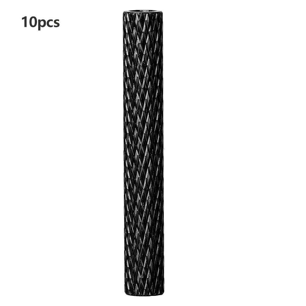 10 Stück M3x35mm Gewindedistanzstücke Aus Schwarz Eloxierter Aluminiumlegierung