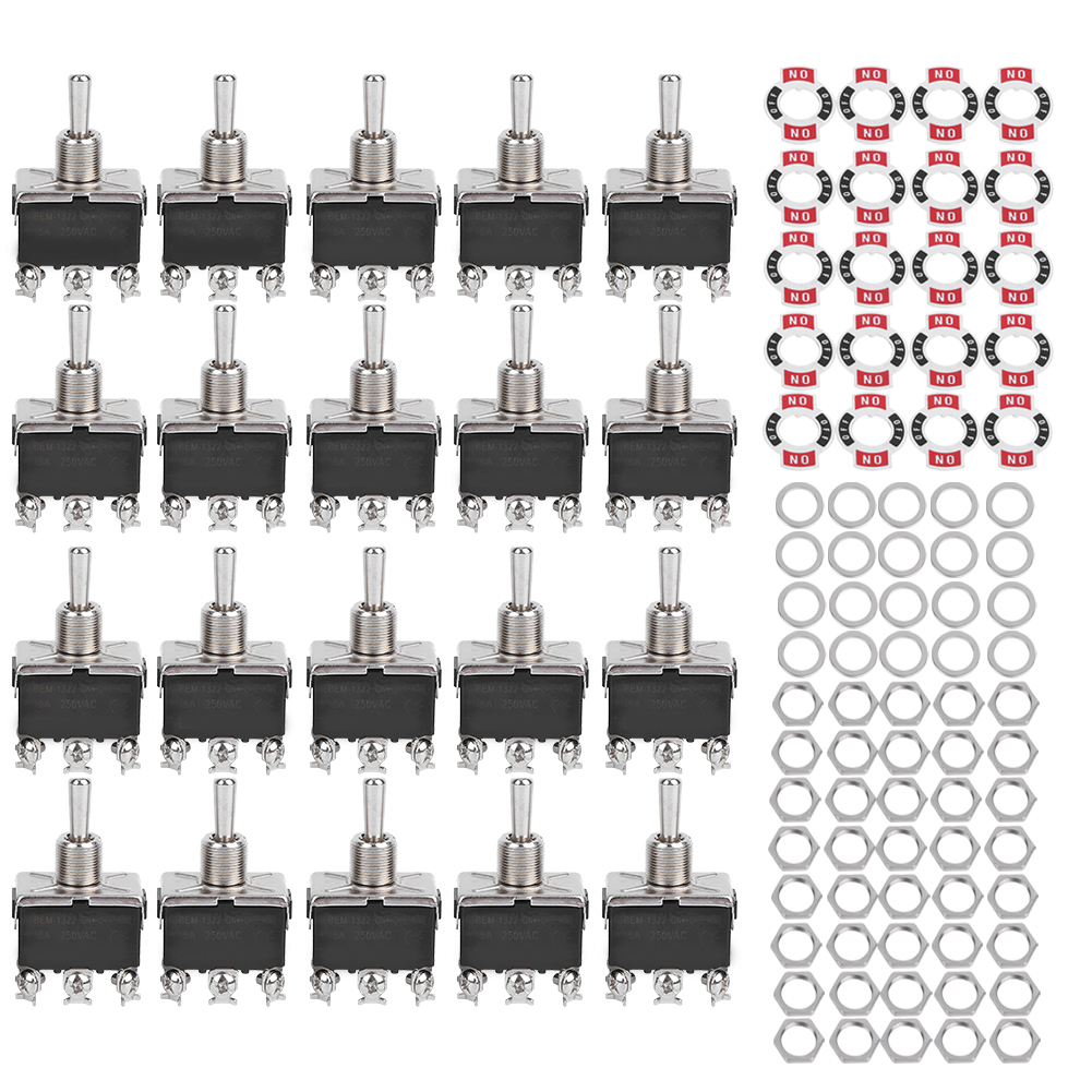 3-positionen-wippschalter, Ein/aus/ein, 6 Pins, 15 A, 250 V Ac, Für Beleuchtung