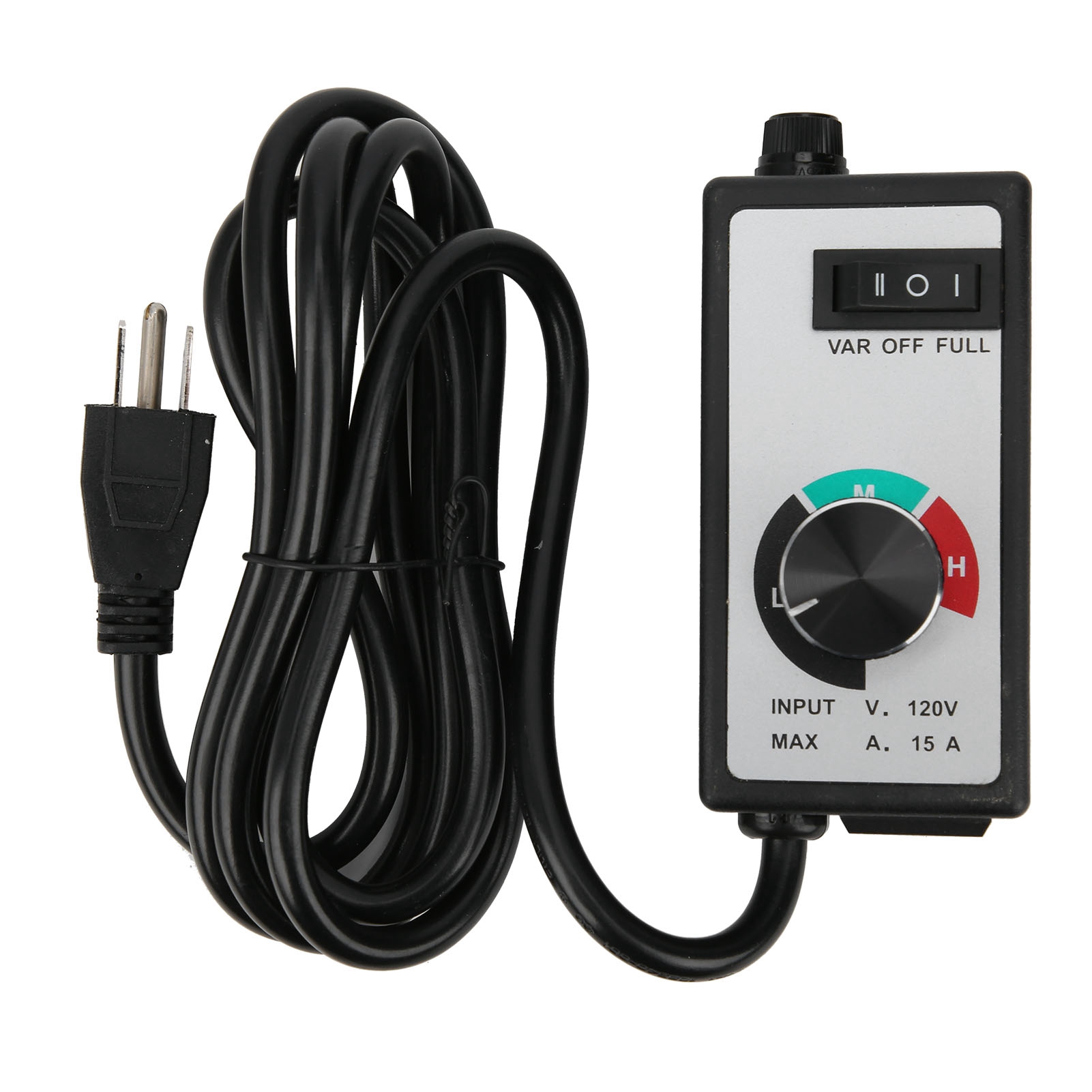 120v 1500w Lüfterdrehzahlregler Mit Elektronischem Dimmer Und 2m Us-kabel
