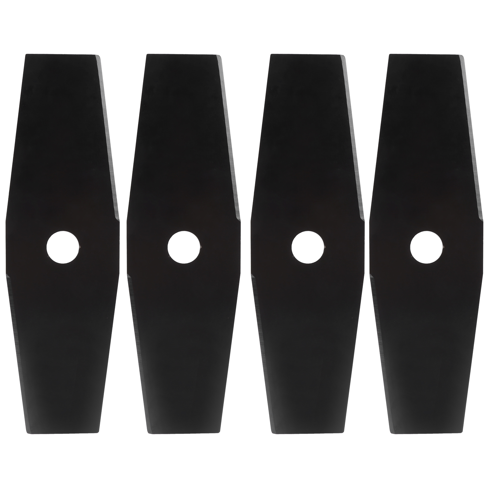 4-teiliges 30 Cm Schneidmesser-set Für Rasentrimmer Und Rasenmäher – Schwarzes Gartenzubehör