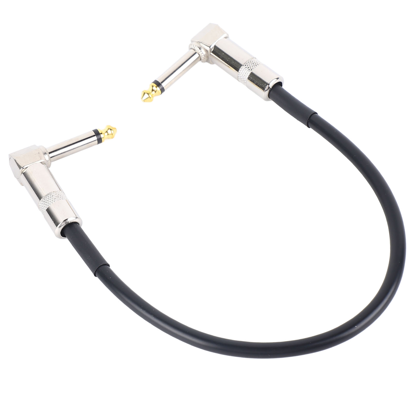 6,35-mm-gitarrenpedalkabel Mit Abgewinkeltem Stecker Und Geräuschdämpfendem Metallkern