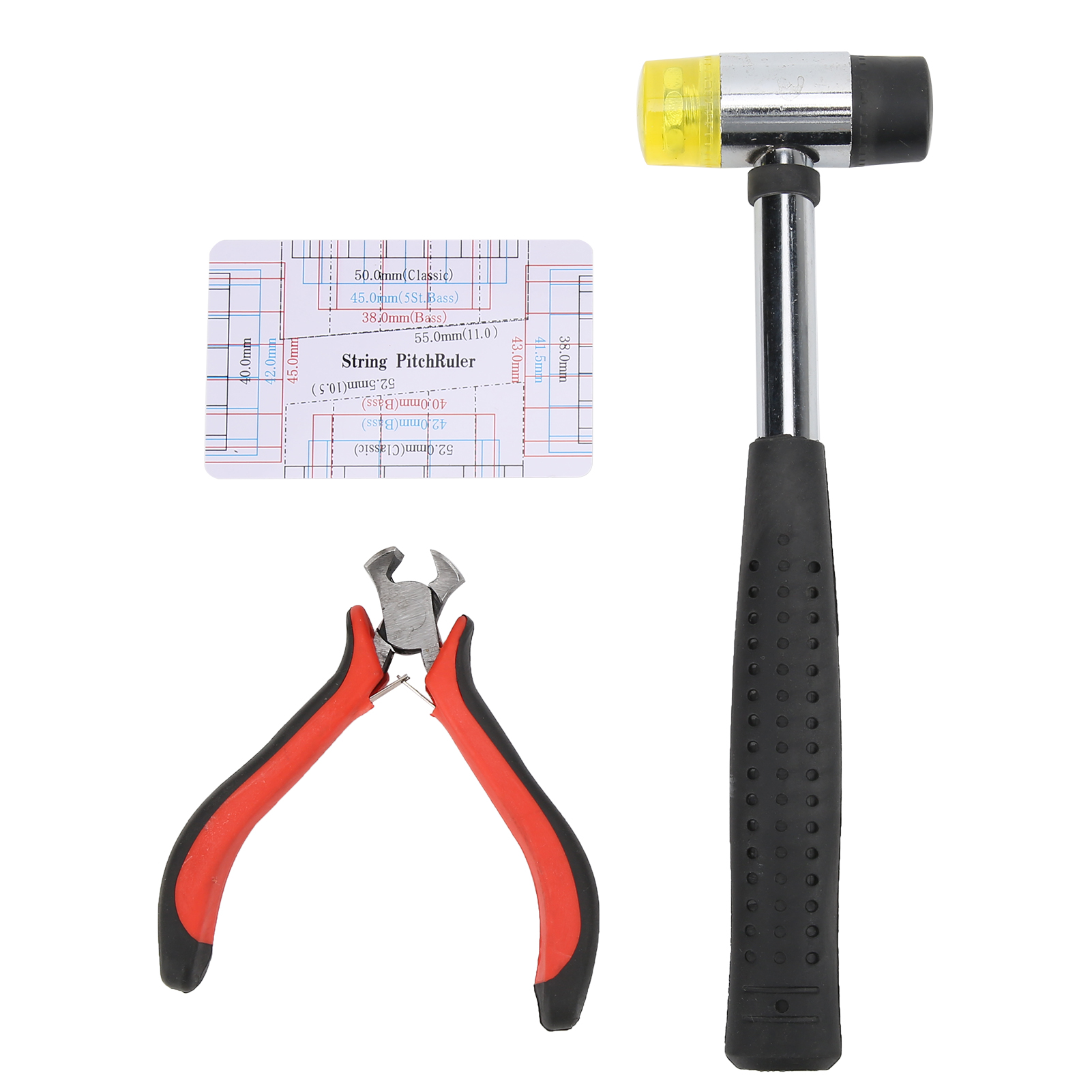 Reparaturset Für Bassgitarren, Bestehend Aus Doppelhammer Und Ergonomischem, Stoßdämpfendem Griff