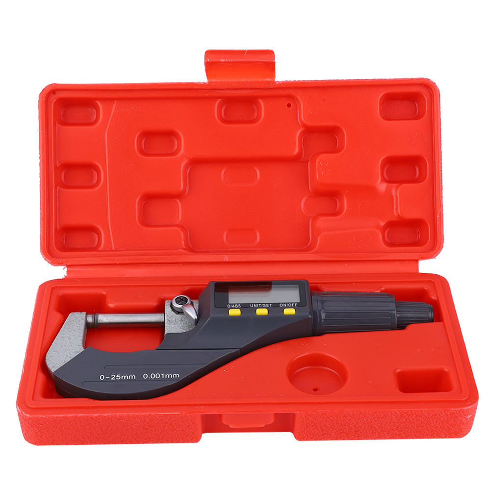 Digitales Elektronisches Mikrometer 0-25 Mm, Genauigkeit 0,001 Mm Für Außenmessungen