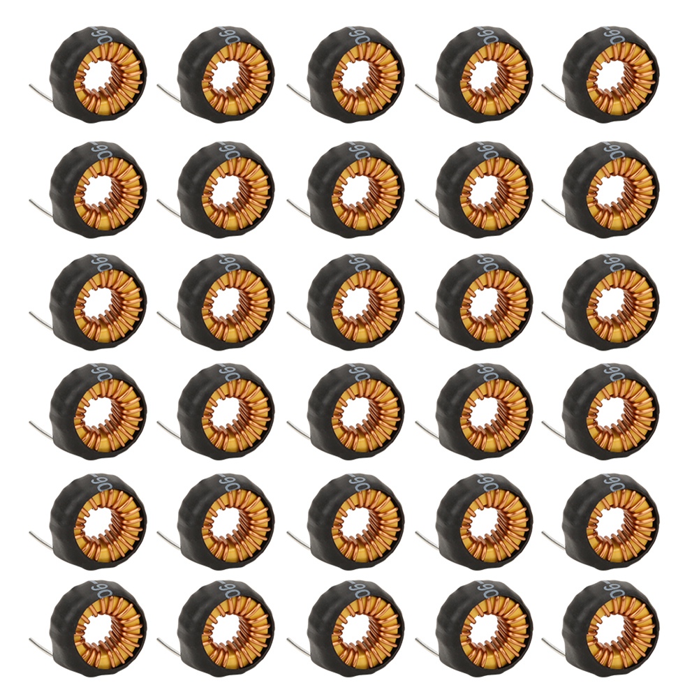 Horizontale Ringkernspule, 30 Stück, Kupferdraht Mit Ummantelung Für Leiterplatten, 15 Μh Induktivität, 6 A, Modell 5026