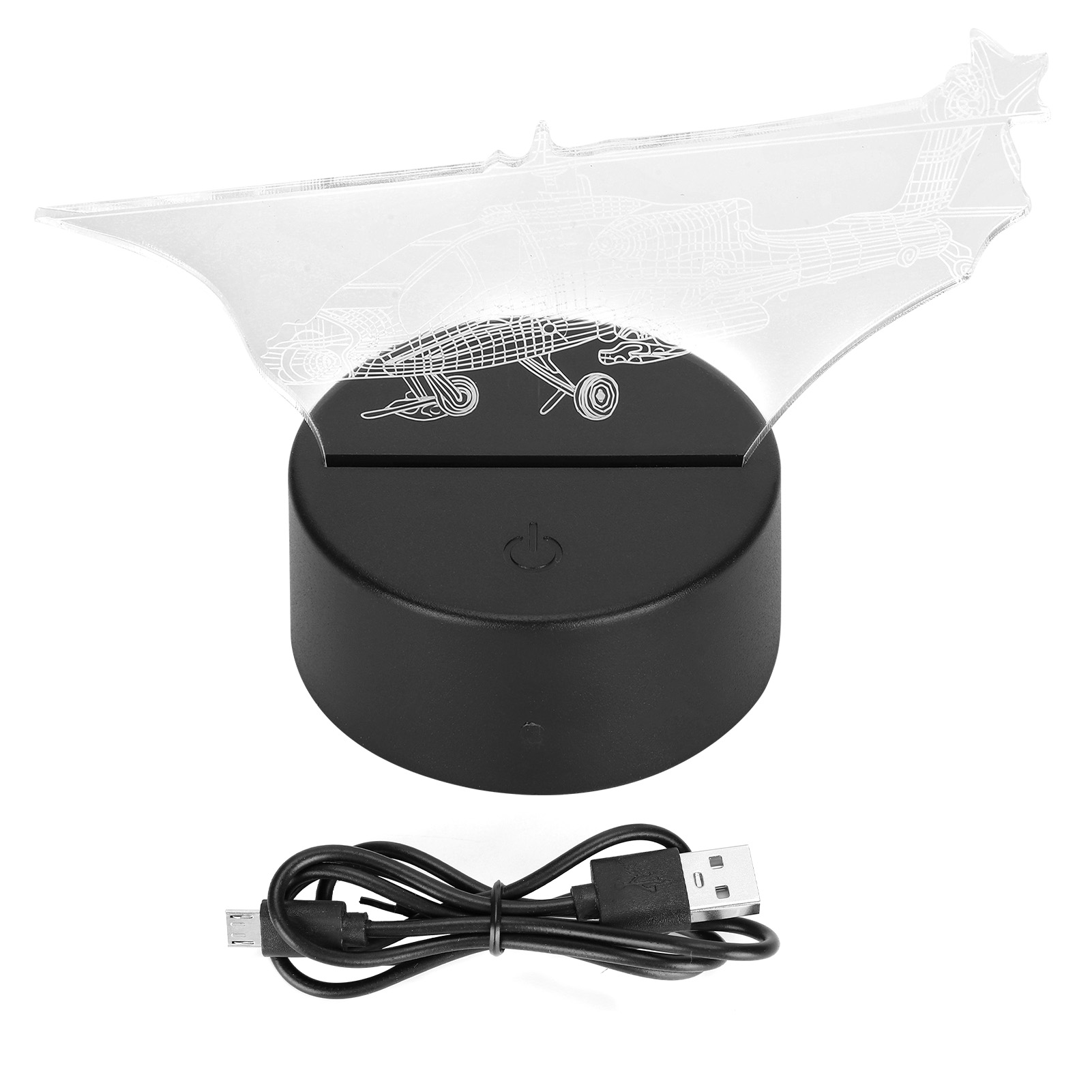 3d-acryl-helikopterlampe Mit Touch-steuerung – Geschenkidee Fürs Büro