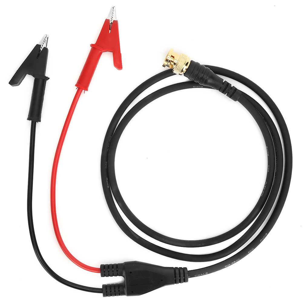 P1061 Prüfkabel Mit Bnc-stecker Aus Reinem Kupfer Und Isolierter Klemme 10 Mm