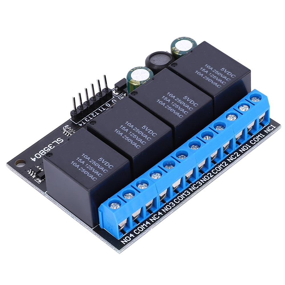 4-kanal 12v Bistabiles Relaismodul Sl35b04 - Niedrigpegel-steuerschalter Und Automatische Verriegelung