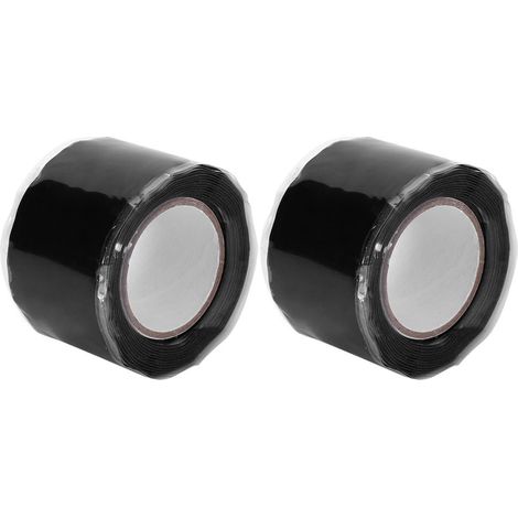 Stück Hochtemperaturbeständiges Schwarzes Silikonklebeband 0,5 Mm X 25 Mm X 1,5 M