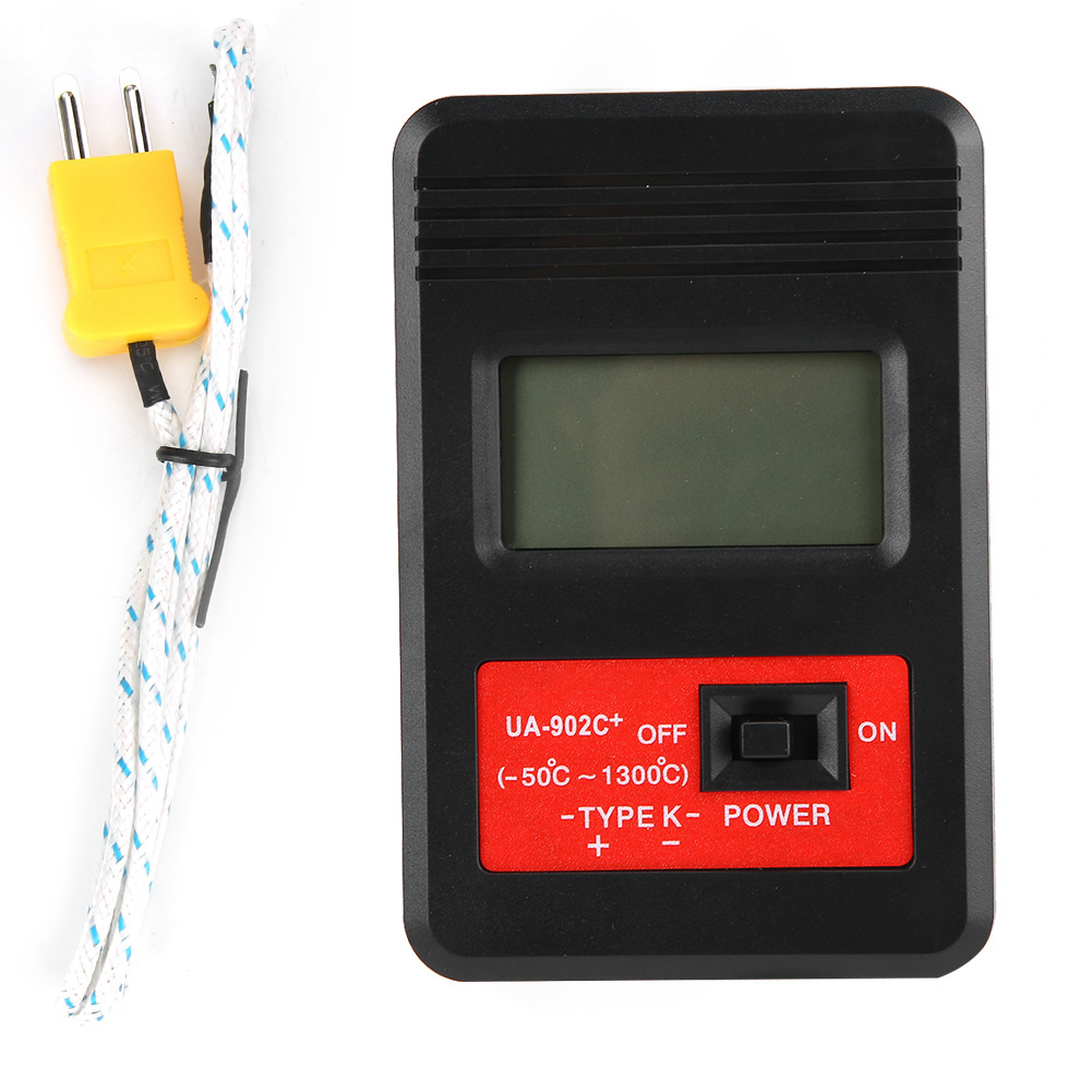 Tragbares Digitales Lcd-thermometer Typ K Mit Thermoelementsonde – Ua902c