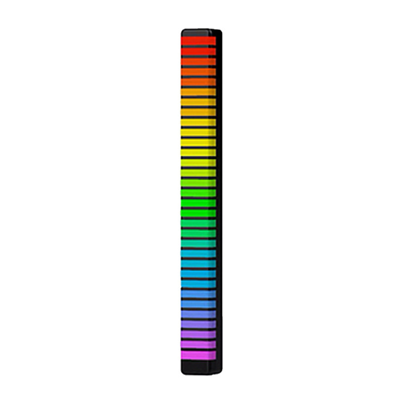 Rgb-led-lichtleiste Mit Sprachsteuerung Und App, Musiksynchronisation, Ideal Für Partys, 3d-schwarz, 5v-batteriebetrieb