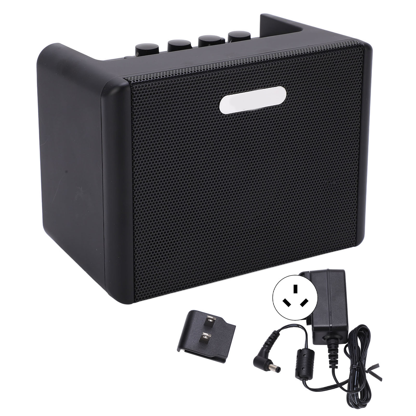 Mini-gitarrenlautsprecher Für Unterwegs Mit Verzerrung, Delay Und 100-240v-netzteil