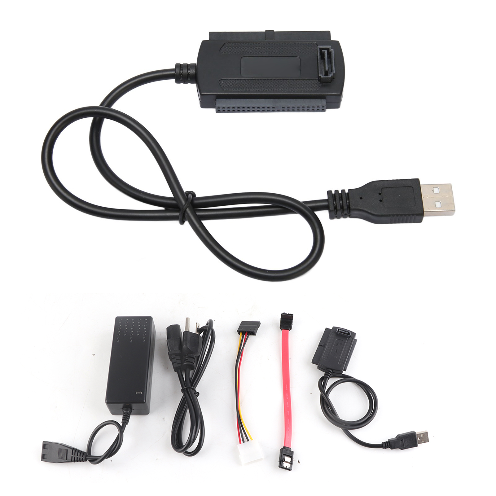 Usb 2.0 Auf Ide/sata Adapterkabel Für Festplatten, Konverter Mit 100-240v Us-netzteil