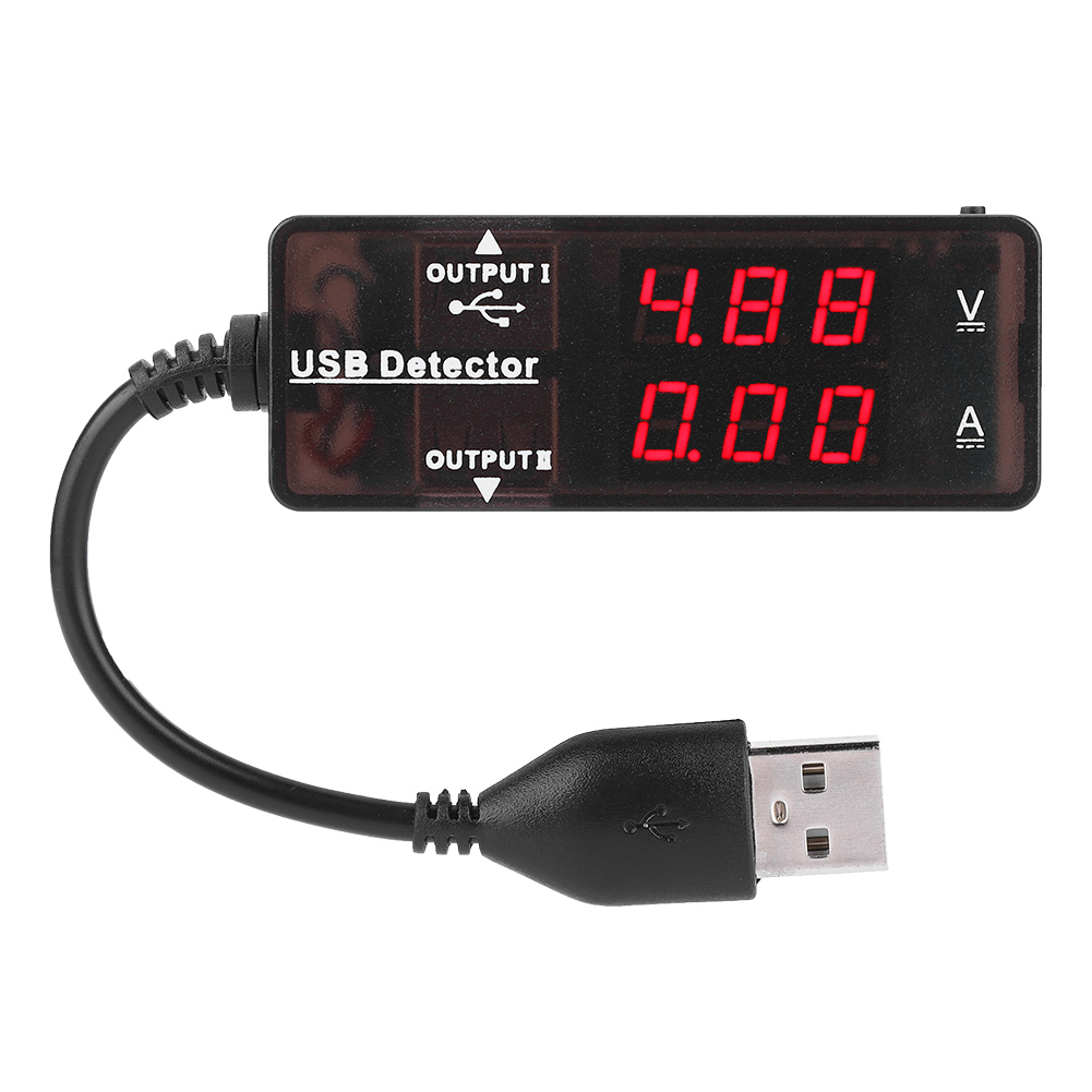 Yb26va Batteriekapazitätstester Mit Dual-usb-display – Voltmeter Und Amperemeter Zur Spannungs- Und Strommessung – Einfarbig