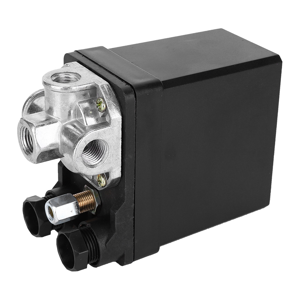 Automatischer Luftdruckschalter 380 V, 3-phasig, 4-wege, Schwarz, Vertikal, 8 Kg, G1/4-gewinde