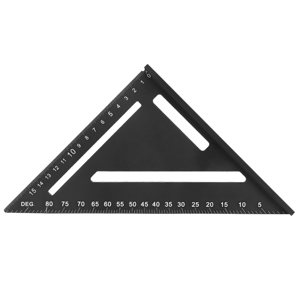 Dreieckiger Winkelmesser Aus Aluminiumlegierung Für Holzbearbeitung, Industriewinkelmesser 0-90°, 1 Mm Genauigkeit, 150 Mm Länge