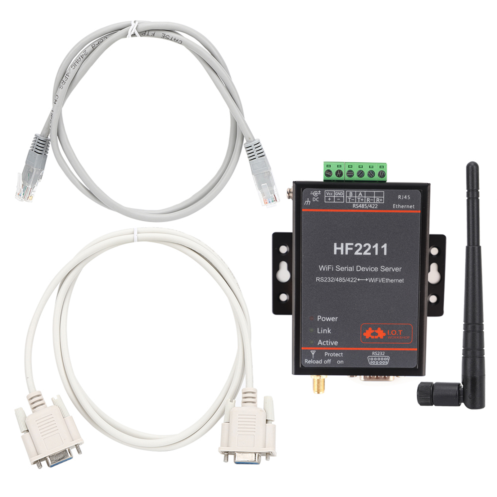 Hf2211 Serieller Server Rs232/485/422 Zu Wlan Und Ethernet Dtu, 5-36vdc Netzwerkkommunikation