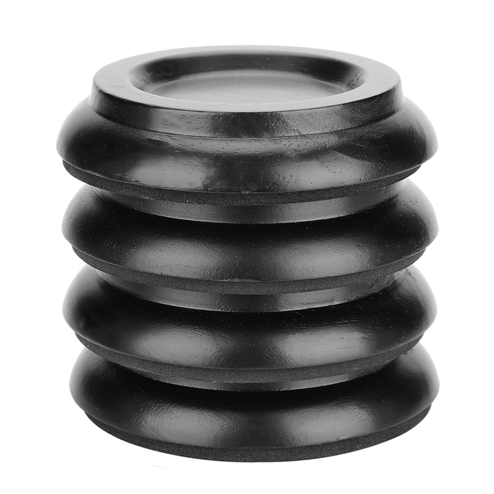 Runde Buchenholzstützen Für Klavierbeine, Rollenhalterungen (schwarz)