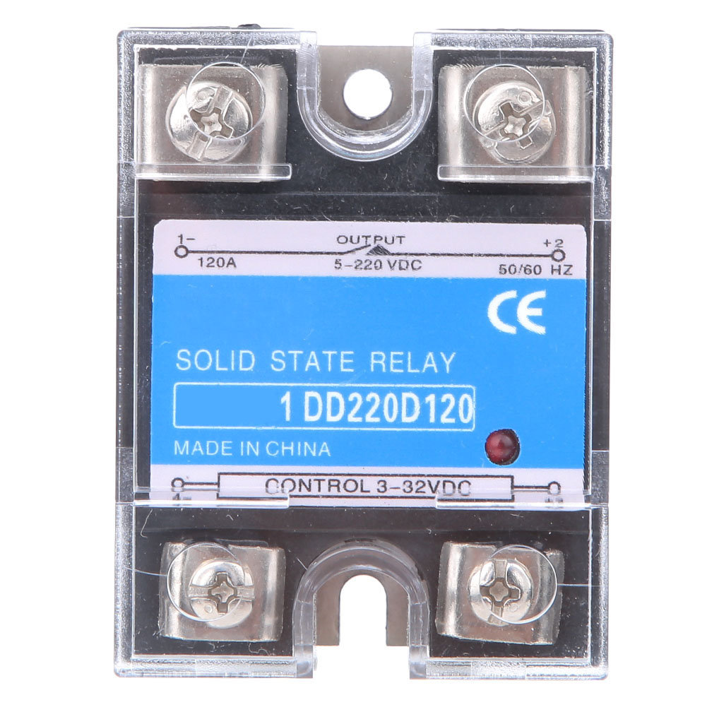Halbleiterrelais (ssr) Für 5–220 V Dc, Steuerung 3–32 V Dc, 120 A Nennstrom Für Industrielle Anwendungen