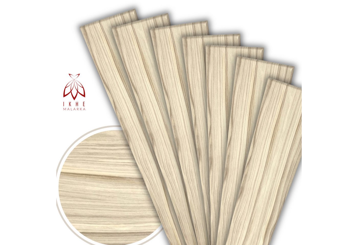 IKHEMalarka Wandpaneel Deckenpaneele Styropor Polystyrol XPS Decke Wand, BxL: 16,7x100 cm, 0,16 qm, (0.167m², 1-tlg., 1 Stück = 100x16,7cm x 3mm Materialstärke) Bild 4