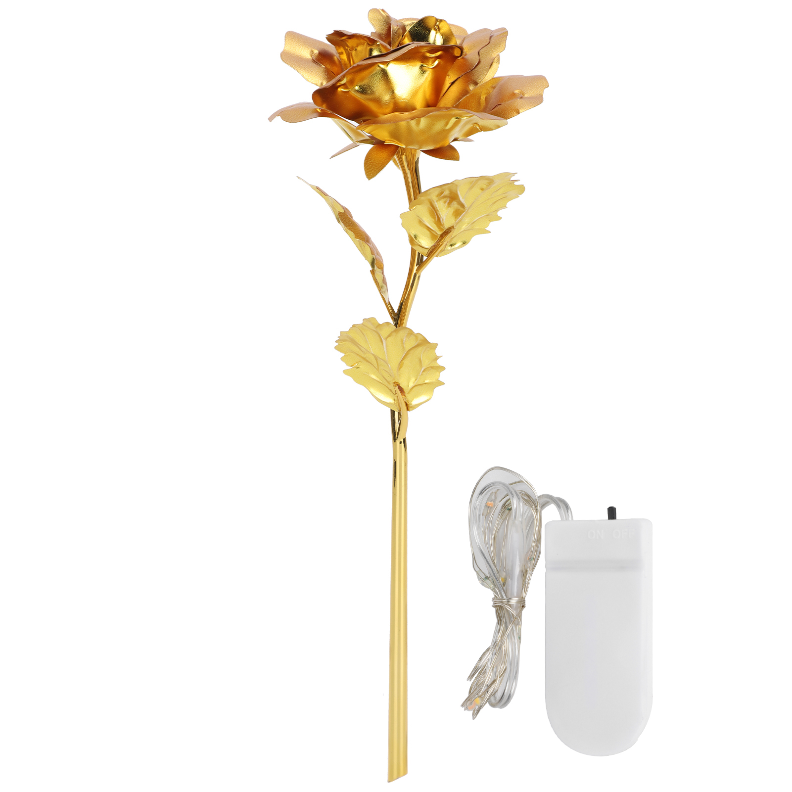 Leuchtende Goldene Valentinsrose – Ewiges Geschenk Für Ehefrau Und Freundin, Hochzeitsdekoration