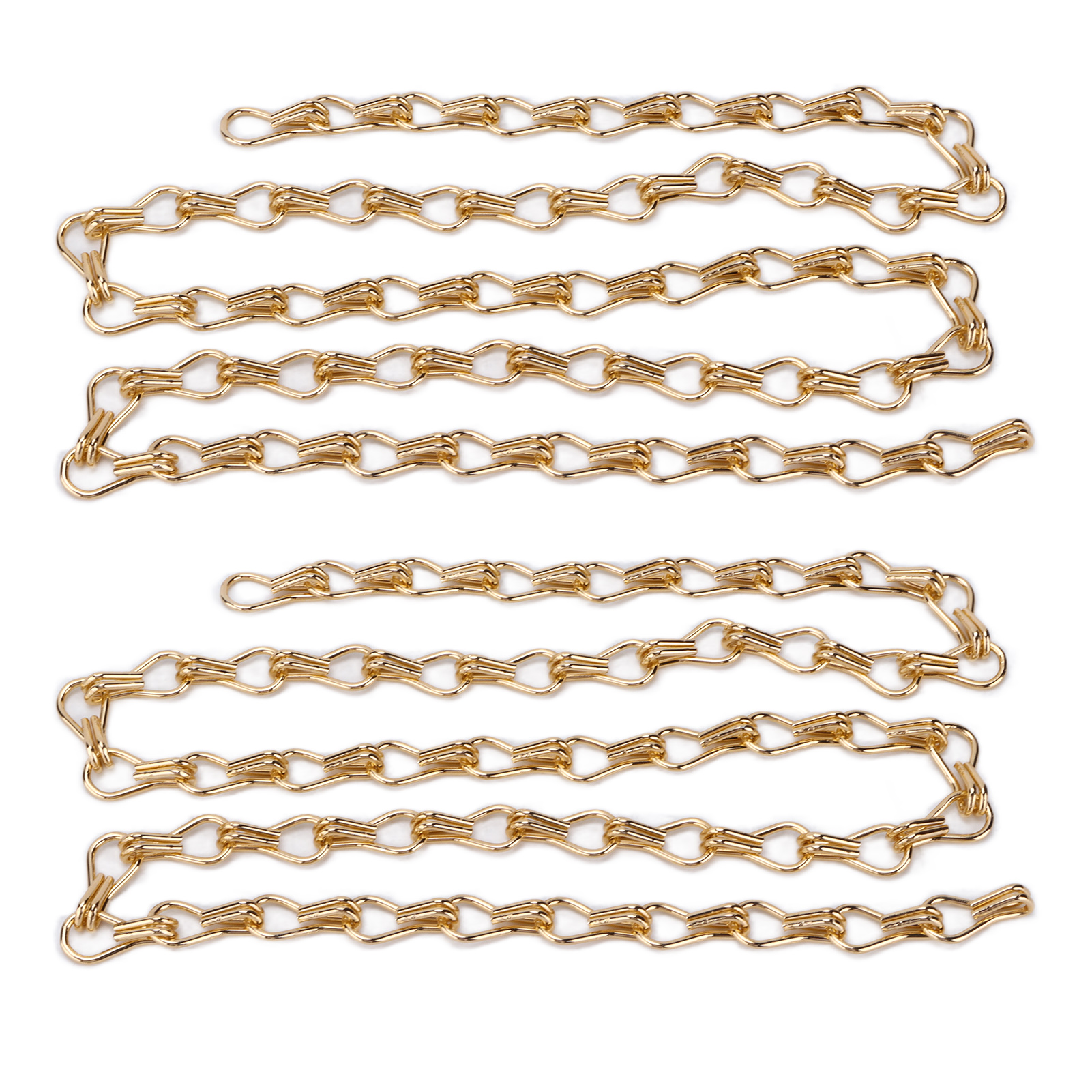 Stück 1 Meter Lange Aufhängekette, Rostbeständig, Einfach Zu Montieren Für Diy-lichterketten Und Vogelfutterhäuser, Gold