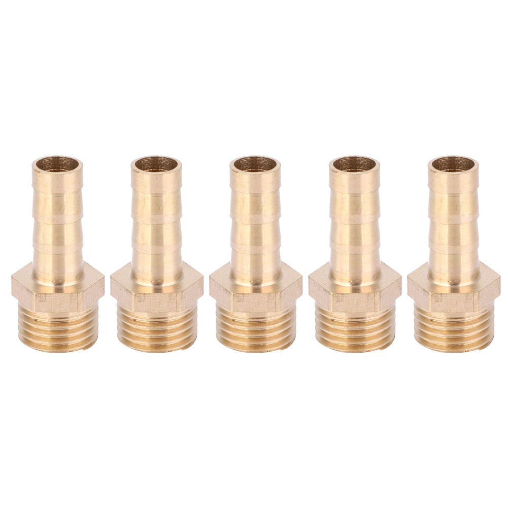 5-teiliges Messing-schraubanschlussstück G1/4 Außengewinde Für 8-mm-schlauch – Schlauchtülle Für Flüssigkeiten Und Gase