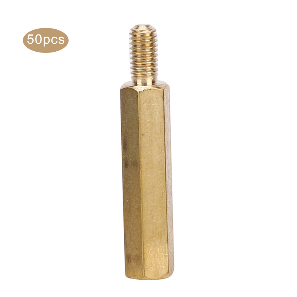 Messing-m3-leiterplattenverbinder-set – 50 Stück M3 X 20 Mm Mit Sechskantmuttern